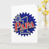 Carte Papa numéro un (Fleur jaune)