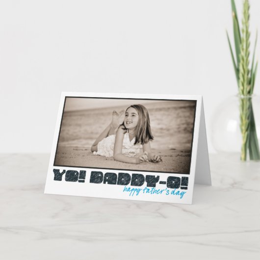 Carte Papa-o heureux de fête des pères ! (Devant)