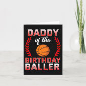 Carte Papa Of The Birthday Boy Basketball Anniversaire C (Devant)