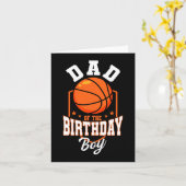 Carte Papa Of The Birthday Boy Basketball Thème Annivers (Fleur jaune)
