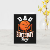 Carte Papa Of The Birthday Boy Bysketbyll Theme Annivers (Fleur jaune)