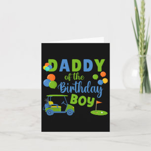 Carte Papa Of The Birthday Boy Golf Sport Family Matchi
