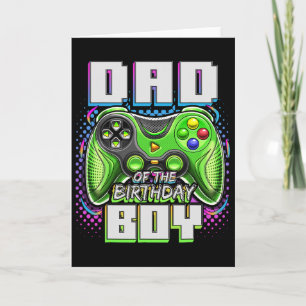 Carte Papa Of The Birthday Boy Matching Video Game Birth