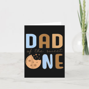 Carte Papa Of The Sweet One Cookies And Milk 1er anniver