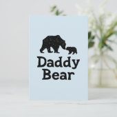Carte Papa ours Fête des pères papa Cadeau (Debout devant)
