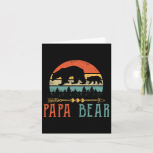 Carte Papa Ours Papa Drôle Cadeau pour la Fête des Pères