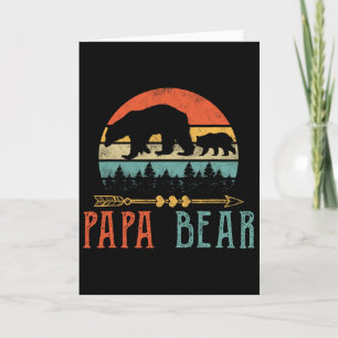 Carte Papa Ours Papa Drôle Cadeau pour la Fête des Pères