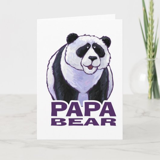 Carte Papa Panda Bear (Devant)