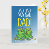 Carte Papa, papa, papa......DAD ! ! ! (Fleur jaune)