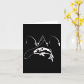 Carte Papa Pêcheur Papa Cadeau Fête des Pères Chemise (Fleur jaune)