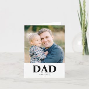 Carte Papa personnalisé établi photo Fête des pères