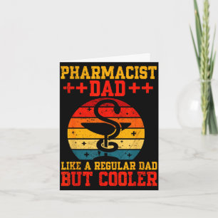 Carte Papa pharmacien de la fête des pères comme papa no