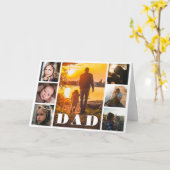 Carte Papa Photo Collage Fête des pères (Fleur jaune)