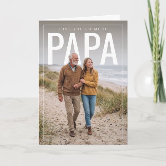 Carte Papa PhotoPop (Devant)