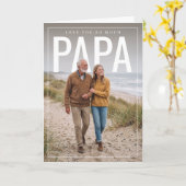 Carte Papa PhotoPop (Fleur jaune)