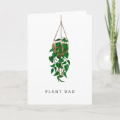 Carte papa Plante accrochée (Devant)