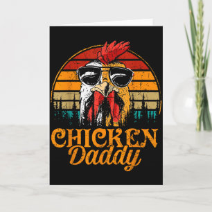 Carte Papa Poulet Vintage Ultry Fermier Drôle Fêtes des