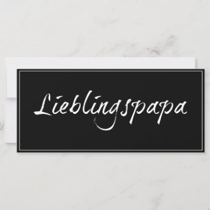Carte Papa préféré - écriture blanche 00001