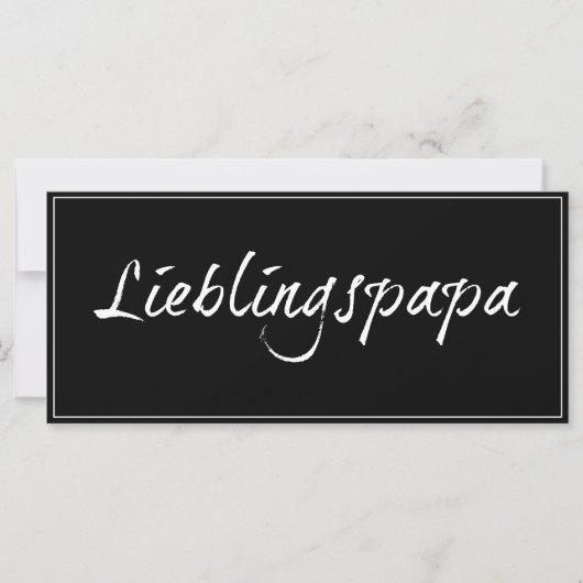 Carte Papa préféré - écriture blanche 00001 (Devant)