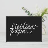 Carte Papa préféré - écriture blanche 00001 (Debout devant)