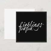Carte Papa préféré - écriture blanche 00001 (Devant / Derrière)