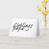 Carte Papa préféré - écriture noire 00001 (Fleur jaune)