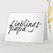 Carte Papa préféré - écriture noire 00001 (Fleur jaune)