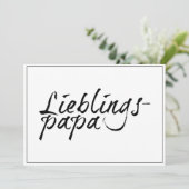 Carte Papa préféré - écriture noire 00001 (Debout devant)
