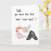 Carte Papa, premier homme que j'ai jamais aimé (Fleur jaune)