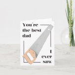 Carte Papa Pun Birthday Father's Day Card<br><div class="desc">Tell papa you love him a papa pun joke. C'est ton téléphone ? Even better. You're le meilleur papa !</div>