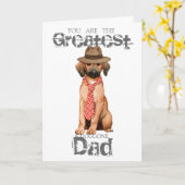 Carte papa Redbone (Fleur jaune)