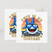 Carte Papa Requin Soleil Couchant Épouvantable Drôle (Devant / Derrière)