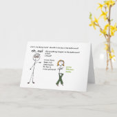 Carte Papa sarcastique (Fleur jaune)