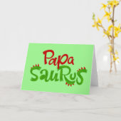 Carte Papa Saurus Graphic (Fleur jaune)