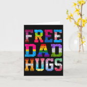 Carte Papa Serre Dans Les Taches Pour Le Mois De Fierté  (Fleur jaune)