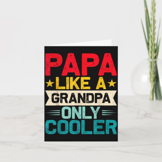 Carte Papa Shirts For Men Grandpa Fathers Day Papa From  (Devant)