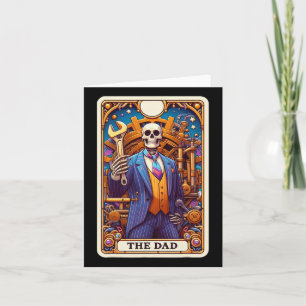 Carte Papa Tarot Squelette Fête des pères Papa Bab