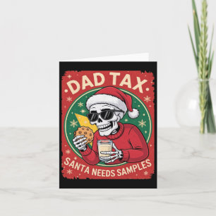 Carte Papa Taxe Santa a Besoin d'Échantillon de Squelett