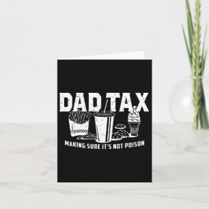 Carte Papa Taxe S'Assurant Que Ce N'Est Pas Du Poison. P