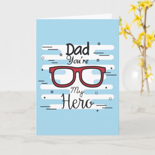 Carte Papa ton héros (Fleur jaune)