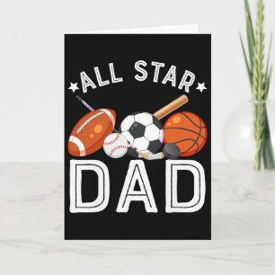 Carte Papa Toute Étoile Du Garçon D'anniversaire Sketll