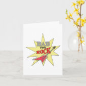 Carte Papa tu déchires (Fleur jaune)