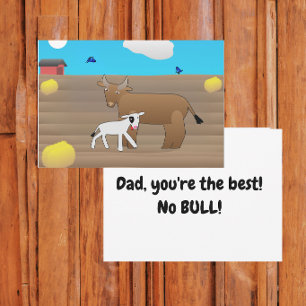 Carte Papa Tu es le meilleur Pas de blague Fête des père