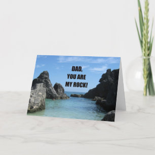 Carte Papa, tu es mon rocher !