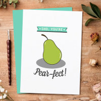 Papa, tu es Pear-fect ! Fête des pères Whimsy Pear