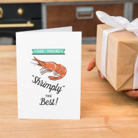 Papa, tu es Shrimply The Best ! Fête des pères Whi