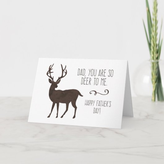 Carte Papa, Tu Es Si Deer Pour Moi Fête des pères (Devant)