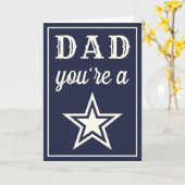 Carte Papa, tu es une étoile ! | Toute Fête des pères de (Fleur jaune)
