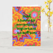 Carte Papa, tu fais toujours du rock, père+jour+carte (Fleur jaune)