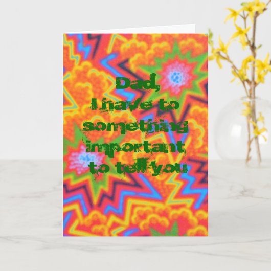 Carte Papa, tu fais toujours du rock, père+jour+carte (Fleur jaune)